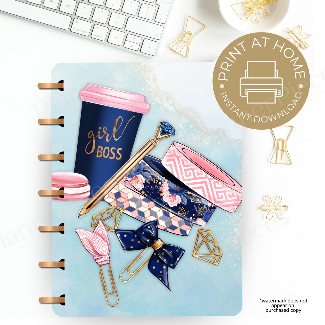 Fashion Planner Cover Printable, Planner Cover for Happy Planner ...