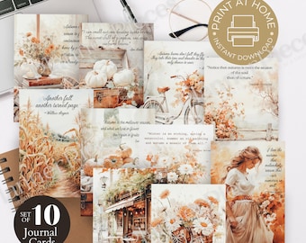 Schede di diario autunnali: scrapbooking autunnale ispiratore (PDF)