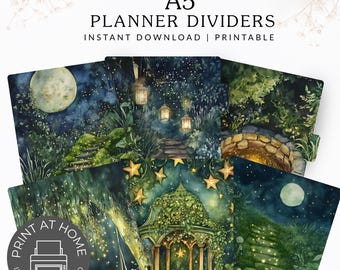A5 Printable Planner Dividers | Elegant & Stylish Organization | Floral ...