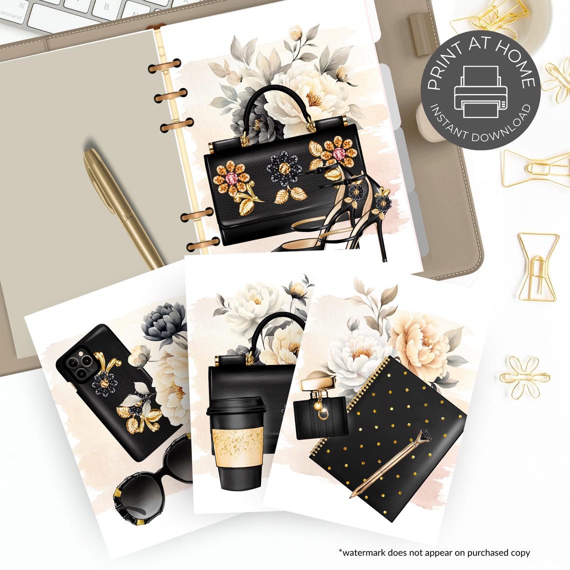 Printable Fashion Planner Dashboard: Multiple Sizes (PDF Download) - Etsy