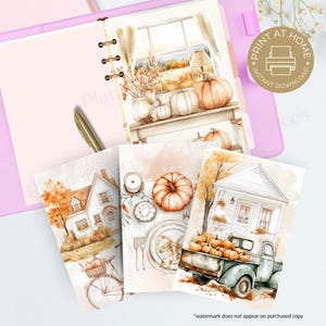 Fall Day Dashboard Printable, Planner Printable, Happy Planner Dashboard, Multiple Sizes, Planner Dashboard, Printable,