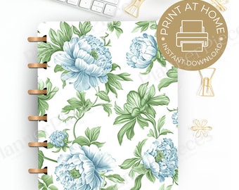 Floral Planner Cover Printable: Happy Planner & Erin Condren (PDF)
