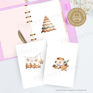 Christmas Winter Planner Dashboard Printable, Planner Printable, Happy Planner Dashboard, Multiple Size, Planner Dashboard, Printable