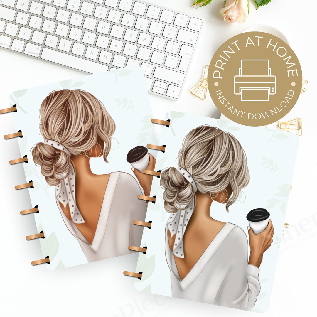 Fashion Girl Planner Cover Printable, Planner Cover for Happy Planner ...