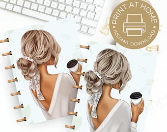 Fashion Girl Planner Cover: Multiple Sizes (Digital Download)