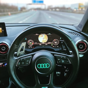Steering Wheel Rings Decals A1 A3 A5 S1 S3 RS3 x2