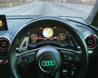 Steering Wheel Rings Decals A1 A3 A5 S1 S3 RS3 x2