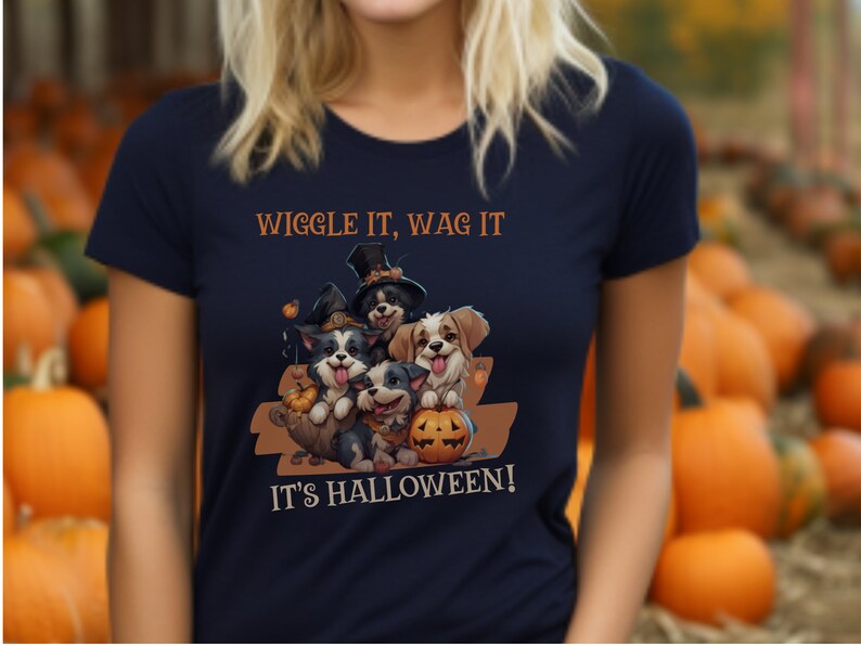 Cute Dogs Halloween Shirt Funny Trick or Treat Gift Etsy UK