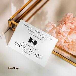 thumbnail image 2 of STOFINITY Groomsmen Proposal Gift - 8 Will You Be My Groomsman Cards, 2 Will You Be 2 of 10