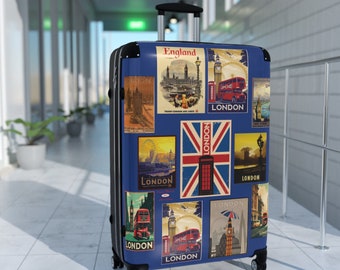 London England Koffer, DTA, Alter, Gecko, Gepäck, Großbritannien, Großbritannien, Reise, Big Ben, Doppeldeckerbus, Union Jack
