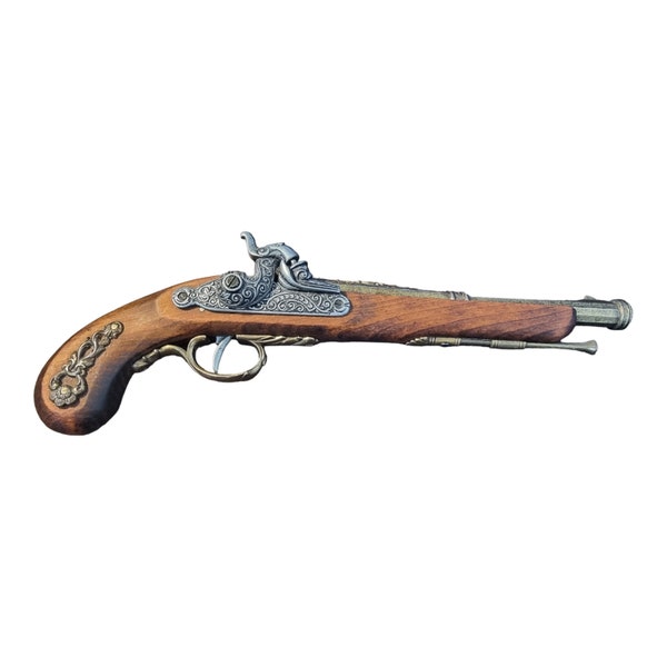 Beautiful antique and rare REPLICA DECORATIVE Flintlock Pistool