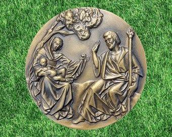 Bronze medal / Holy Family / Religious