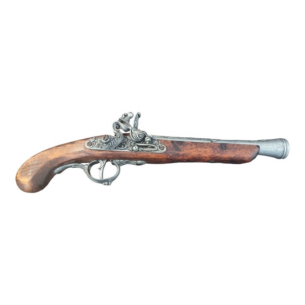 Beautiful antique and rare REPLICA DECORATIVE Flintlock Pistool