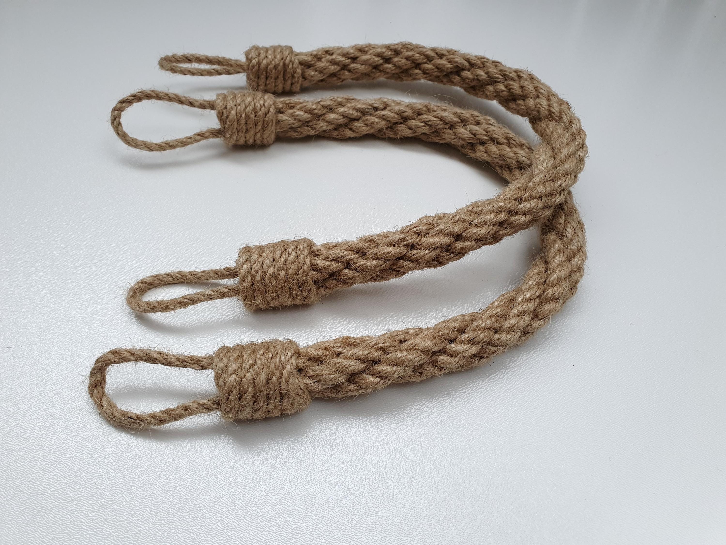 Barthe Rope Handle Jute Rope Bag Handles: 4-strand Twist, Rustic Purse Straps - Etsy