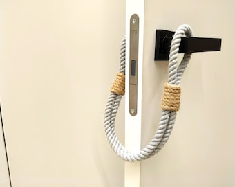 Deurstopper van grijs katoenen touw: stijlvol interieur, 21 inch