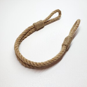 Curtain tiebacks..Set of 2 Jute Rope Curtain Ties - Handmade, Natural Style..Minimalism, interior decor