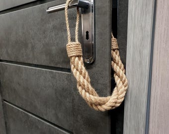 Handmade Jute Rope Door Stopper: Rustic Twist Decor