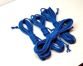 Blue Jute Shibari Rope Set – Natural Bondage, Kinbaku (4x 8m)