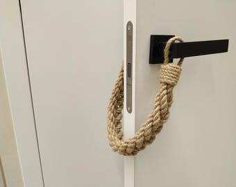 Jute Rope Door Stopper: Boho Door Protection, Minimalist Decor