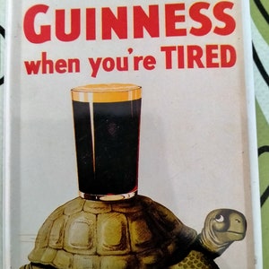 Sammelbare Guinness-Blechkarte