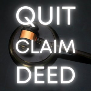 Standard Quit Claim Deed Real Property