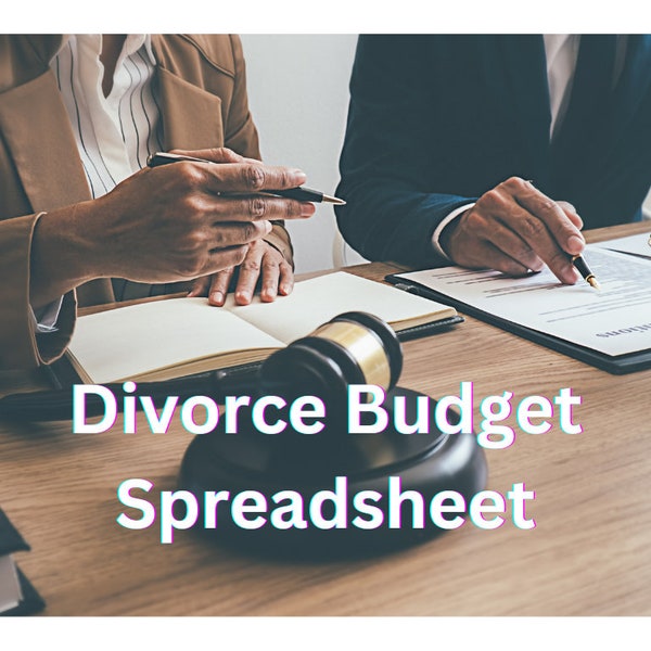Divorce Budget Planning Worksheet - Digital Link