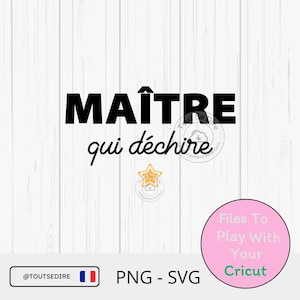 Descargar SVG PNG Profesora de francés que mola Regalo de agradecimiento Pascua Navidad y fin de curso original Dilo todo
