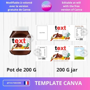 Immediate PDF download of the 100g Super Nanny chocolate bar packaging to download, print & cut out yourself ToutSeDire