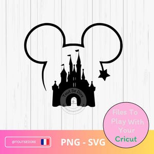 Download Mouse Ear Mouse Head Kawaii SVG PNG digital files Cricut Silhouette for cup t shirt mug tote bag ToutSeDire