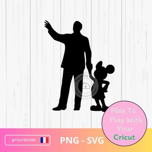 Download Walt & Souris SVG PNG hand in hand digitale bestanden Cricut Silhouette voor kopje t-shirt mok tas ToutSeDire