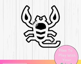 Download Scorpio SVG PNG Astro Svg Clipart scorpio Svg PNG Stickers digital files Cricut Silhouette Party ToutSeDire