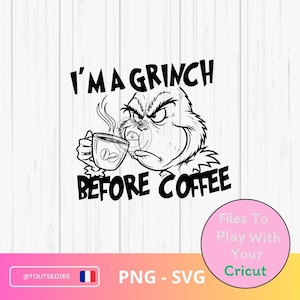 Download Grumpy Before Coffee Logo PNG SVG File Not a Morning Person SVG Cut File Tiger TV Game Cricut Digital Art All About