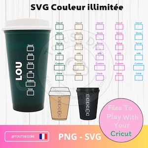 DOWNLOAD Opzione Caffè SVG PNG Full Wrap Tazza di caffè Caffè caldo e freddo Tazza di caffè Acrilico compleanno Natale bevanda svg png ToutSeDire