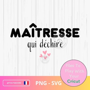 Téléchargement SVG PNG Français maîtresse qui déchire Remerciement cadeau Pâques Noël et fin d année scolaire original Tout se dire