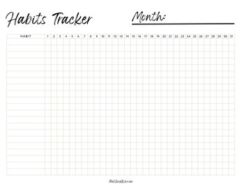 Monthly Habit Tracker