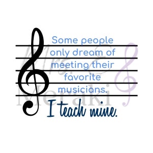 I Teach Mine Music Teacher SVG