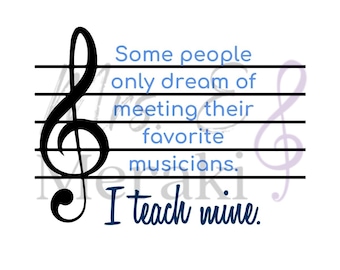 I Teach Mine Music Teacher SVG