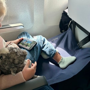 Cama de avión para niños pequeños / hamaca para volar / accesorios de viaje / artículos esenciales de viaje