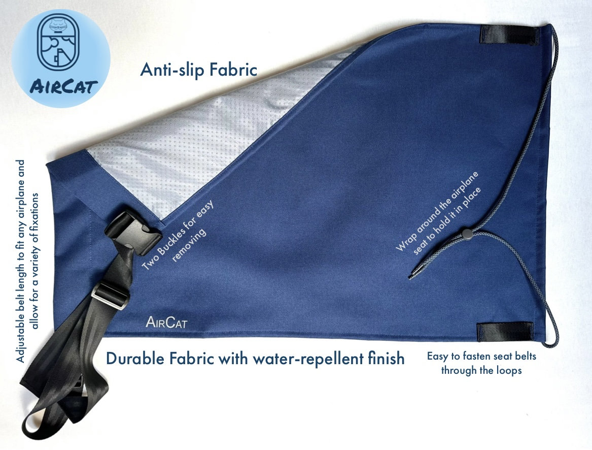 Poggiapiedi Per Aereo Bambini - Leggero, Pieghevole, 79x44 Cm, Con Tavolino