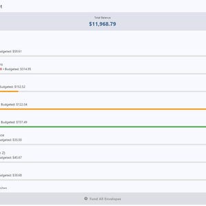 Windows-based "Tried and True" Envelope Budget Program