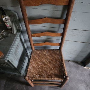 Antique ladder back chair
