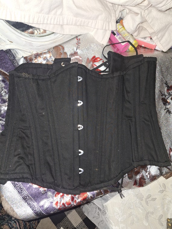 Corset Black Cotton Corset Black Cotton Underbust