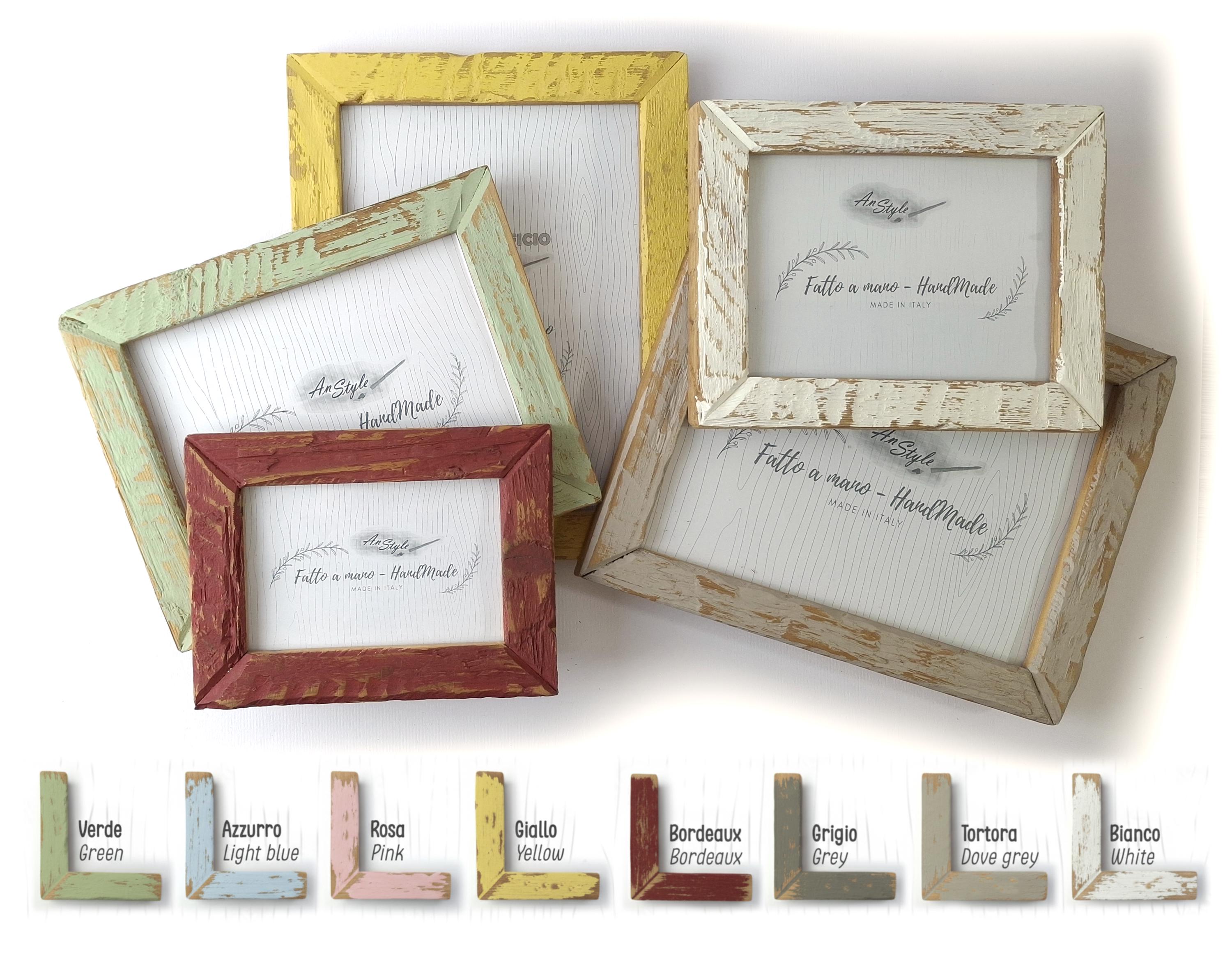 cornice barocca bianca finemente decorati 543 AVO, diverse varianti