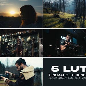 Bundle | 5 Luts | Cinematic LUT for Color Grading S-LOG3