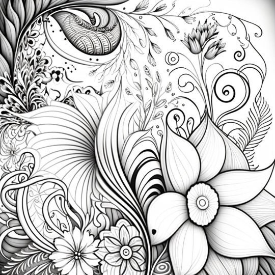 6 Coloring Pages to Choose From With Wonderful (Download Now) - Etsy