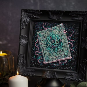 Necronomicon, Book of the dead, Grimoire, Rituals, Supernatural, Magic, Undead, Evil, Lovecraft  - Cross stitch pattern PDF, Cross-stitch