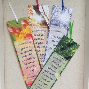 Bible Verse Bookmarks - 4 piece set