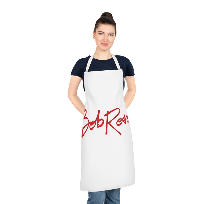 Bob Ross Simple Logo Adult Apron AOP Etsy