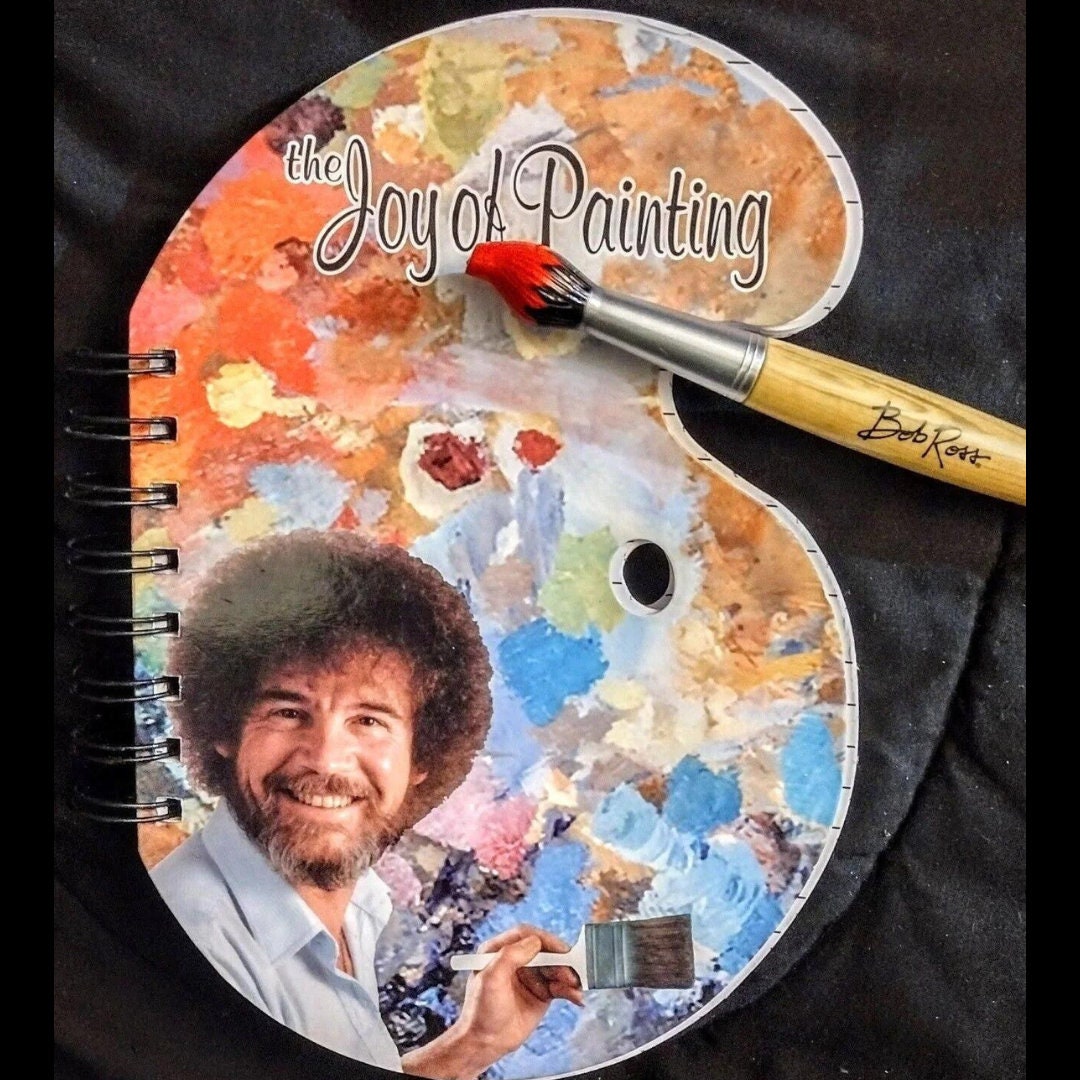 Bob Ross Paint Palette Journal & Brush Pen