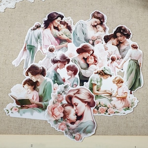 Adesivos | Dia das Mães Adesivos | adesivos da mãe | adesivos de menina | etiquetas dos povos mim etiquetas de Deco | Adesivos de diário | Conjunto de 10